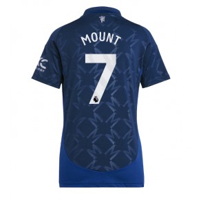 Manchester United Mason Mount #7 Gostujuci Dres za Ženska 2024-25 Kratak Rukavima